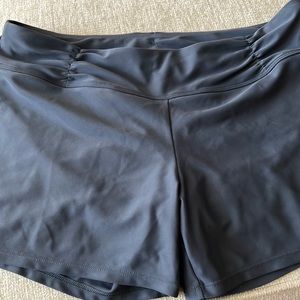 Athleta swim shorts.